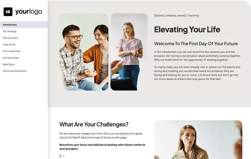 Better Proposals Template