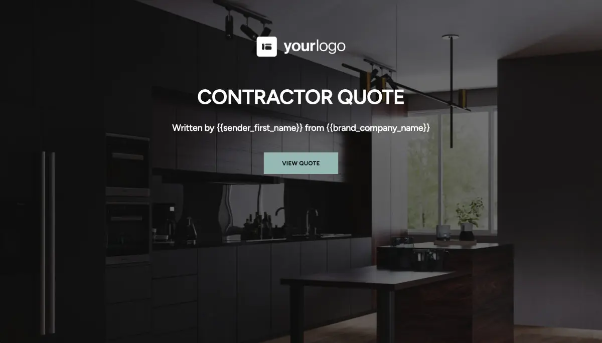 Contractor Quote Template